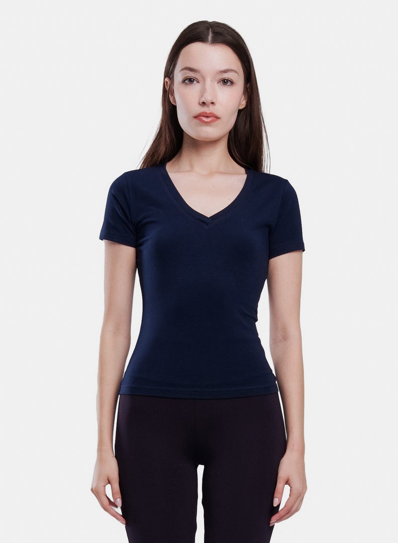V-Neck Short Sleeve Top